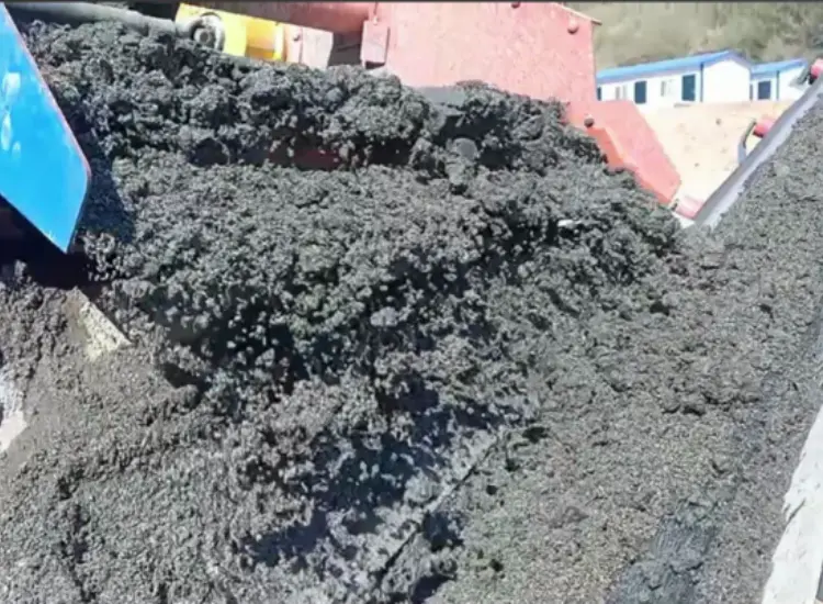 Essai de récupération des résidus fins dans l'ancien bassin de décantation